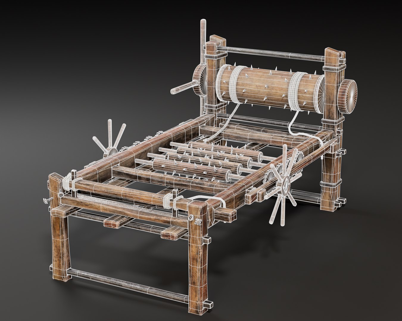 Medieval Spiked Rack Torture Device 3D - TurboSquid 2358012