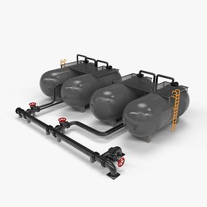 Horizontal Storage Tank 3D model