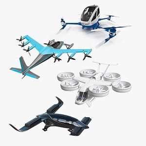 Air Taxi Collection 3 3D model
