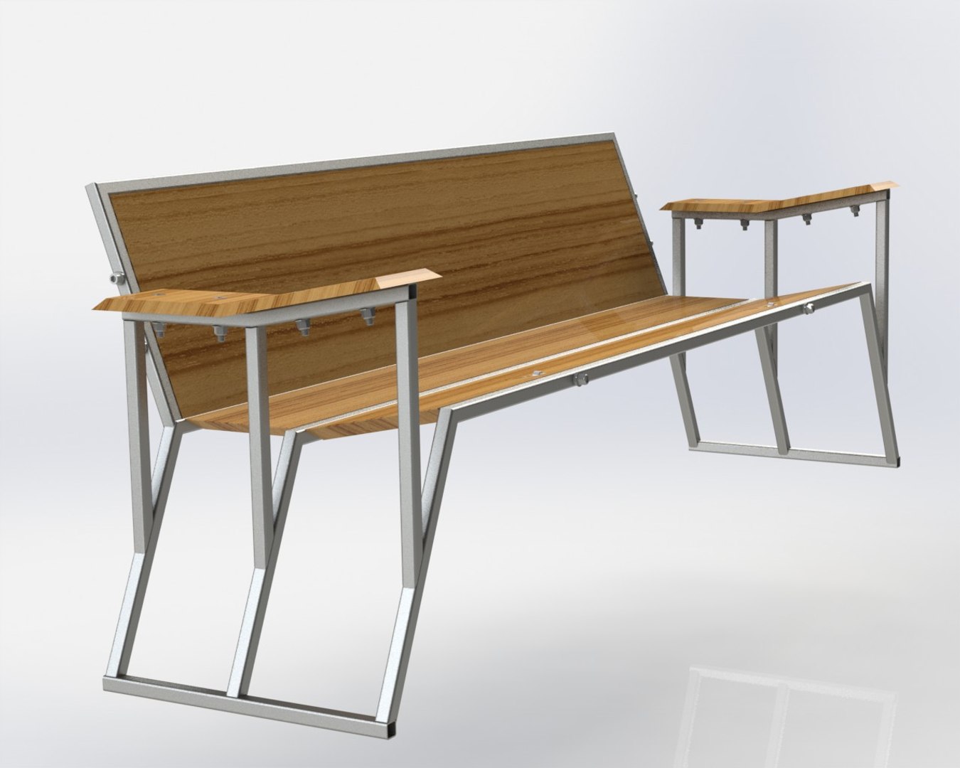 3d Model Of Solidworks Futuristic Sofa