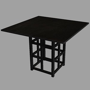3d mackintosh table model
