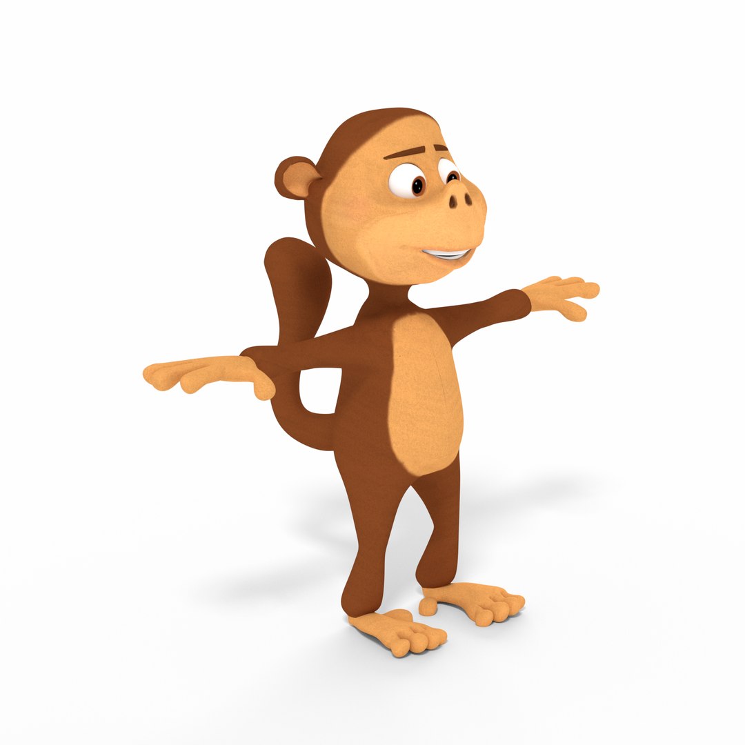 Cartoon Monkey 3D Model 3D - TurboSquid 2179087