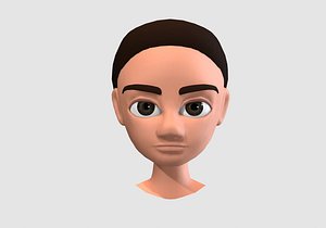 cartoon male head