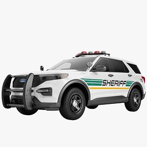 3D Ford Explorer 2020 Police 05