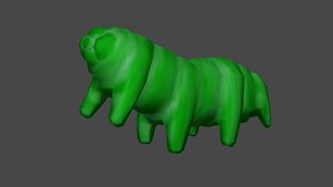 Low Poly Rigged Animated Tardigrade