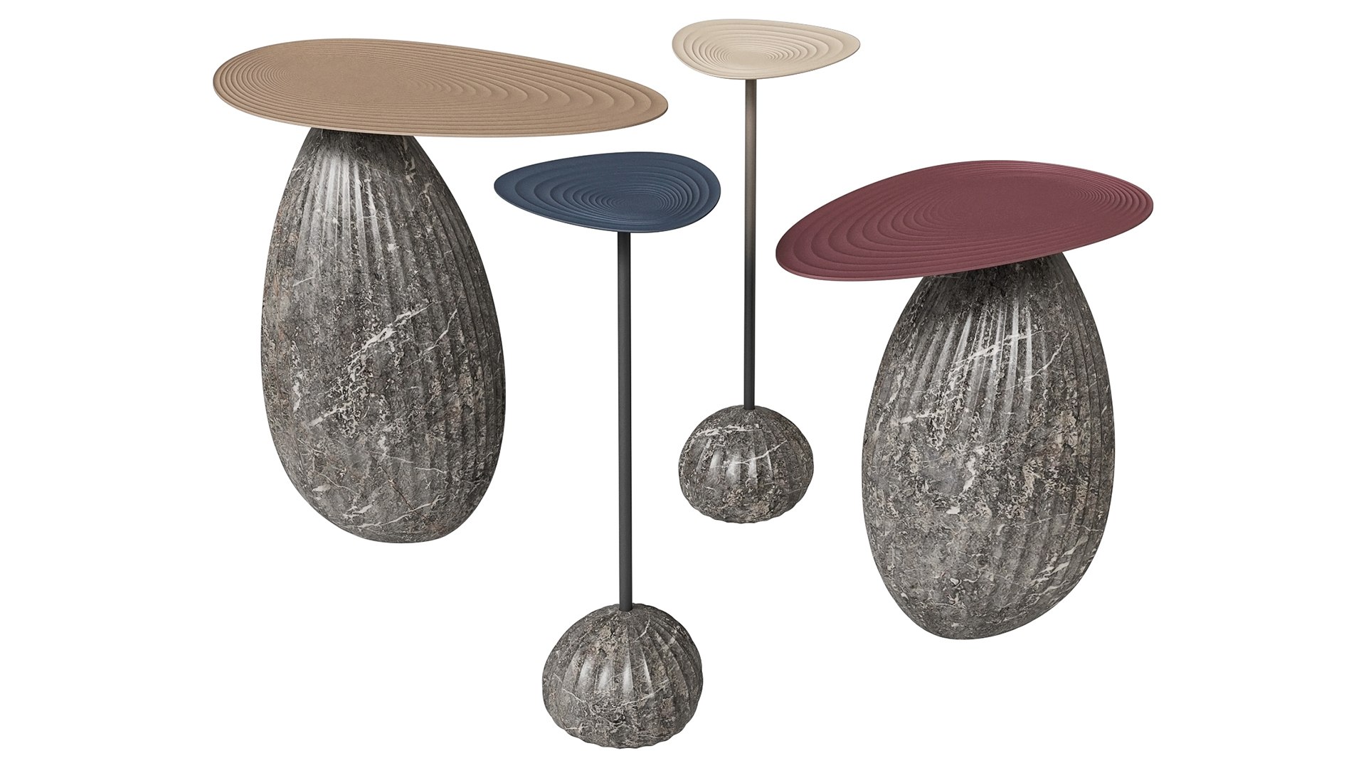 Tide And Ripple Tables From Holly Hunt 3D - TurboSquid 2271300