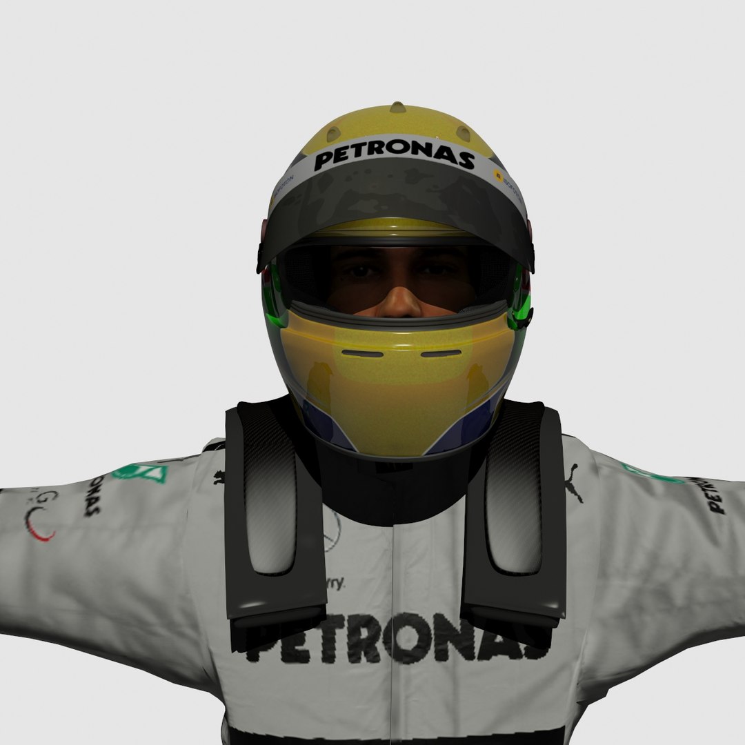 Formula Driver Lewis Hamilton 3d Model