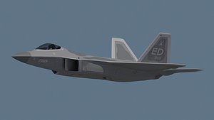 3d f-22 raptor