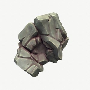3D cartoon toon meteor model