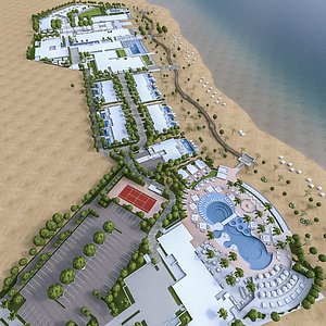 Beach Residence Resort 3D model