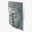 Buddha Javanese Head Relief Panel