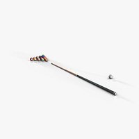 James Pool Balls and Cue - 16 Ball Set with Cue