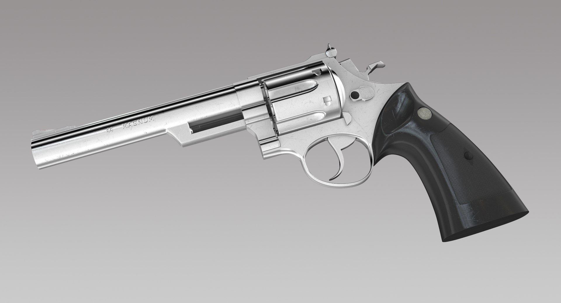 Kokusai 44 Magnum Revolver 3d Obj