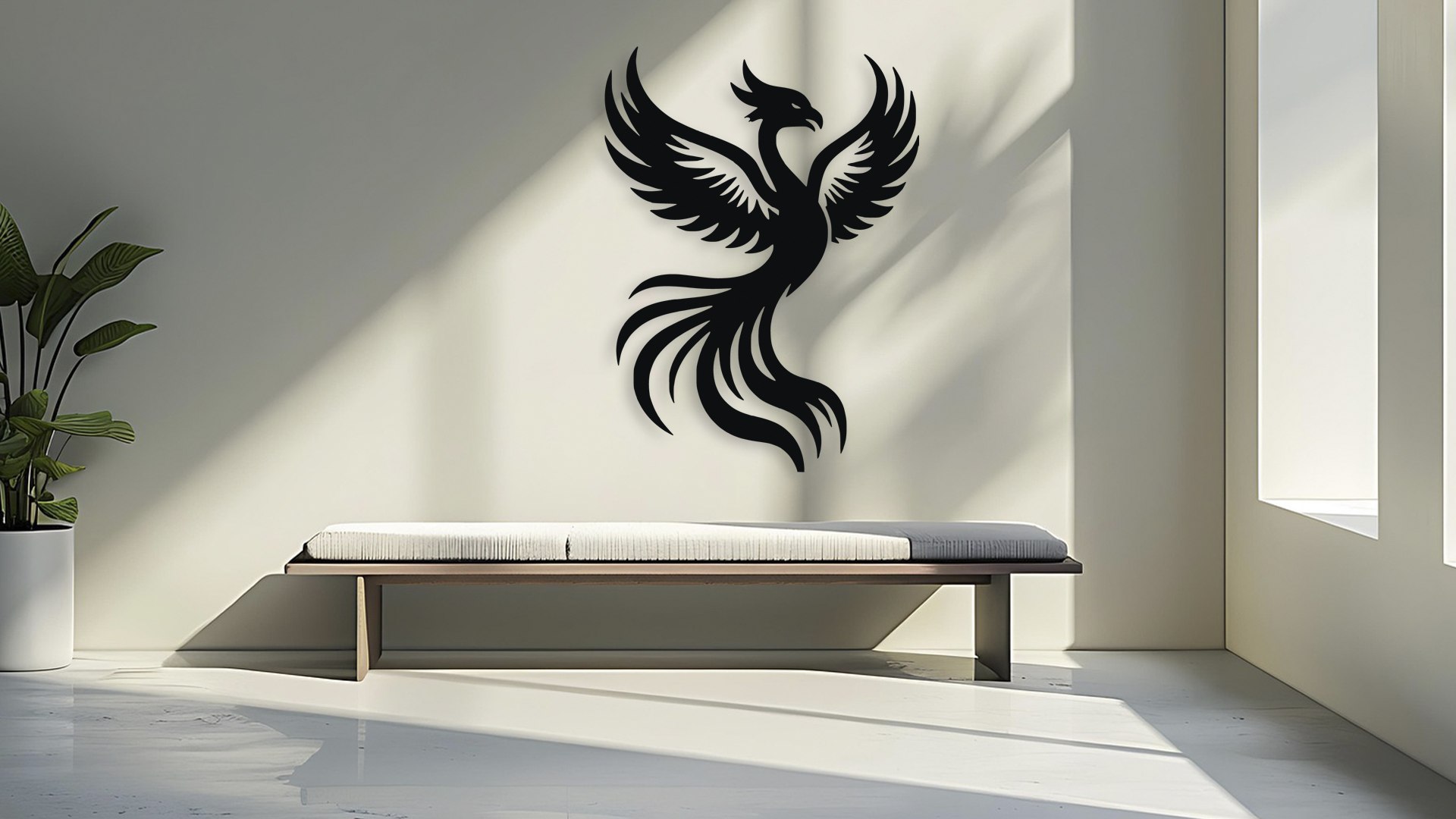 3D Phoenix Rising Wall Art Digital File For Laser Cut 3D Print SVG ...
