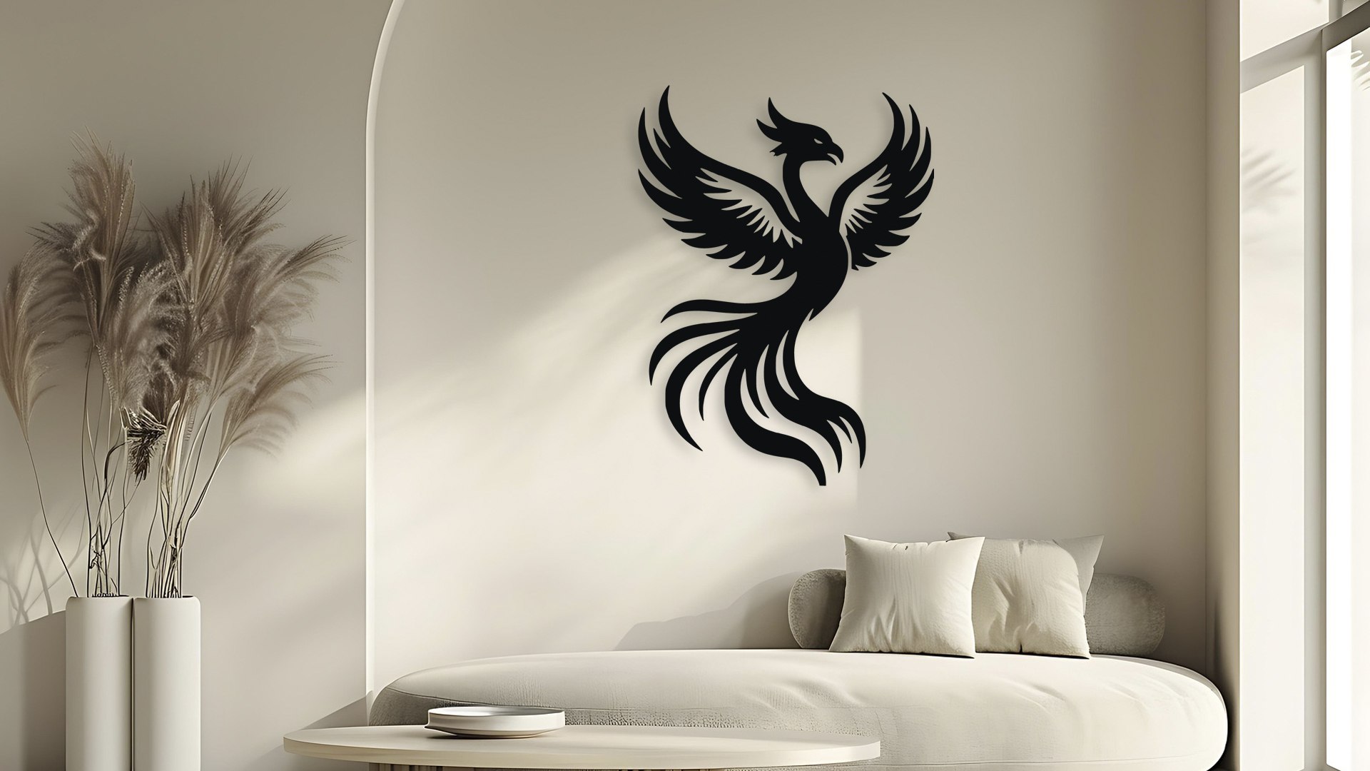 3D Phoenix Rising Wall Art Digital File For Laser Cut 3D Print SVG ...