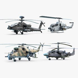 Attack Helicopters Set