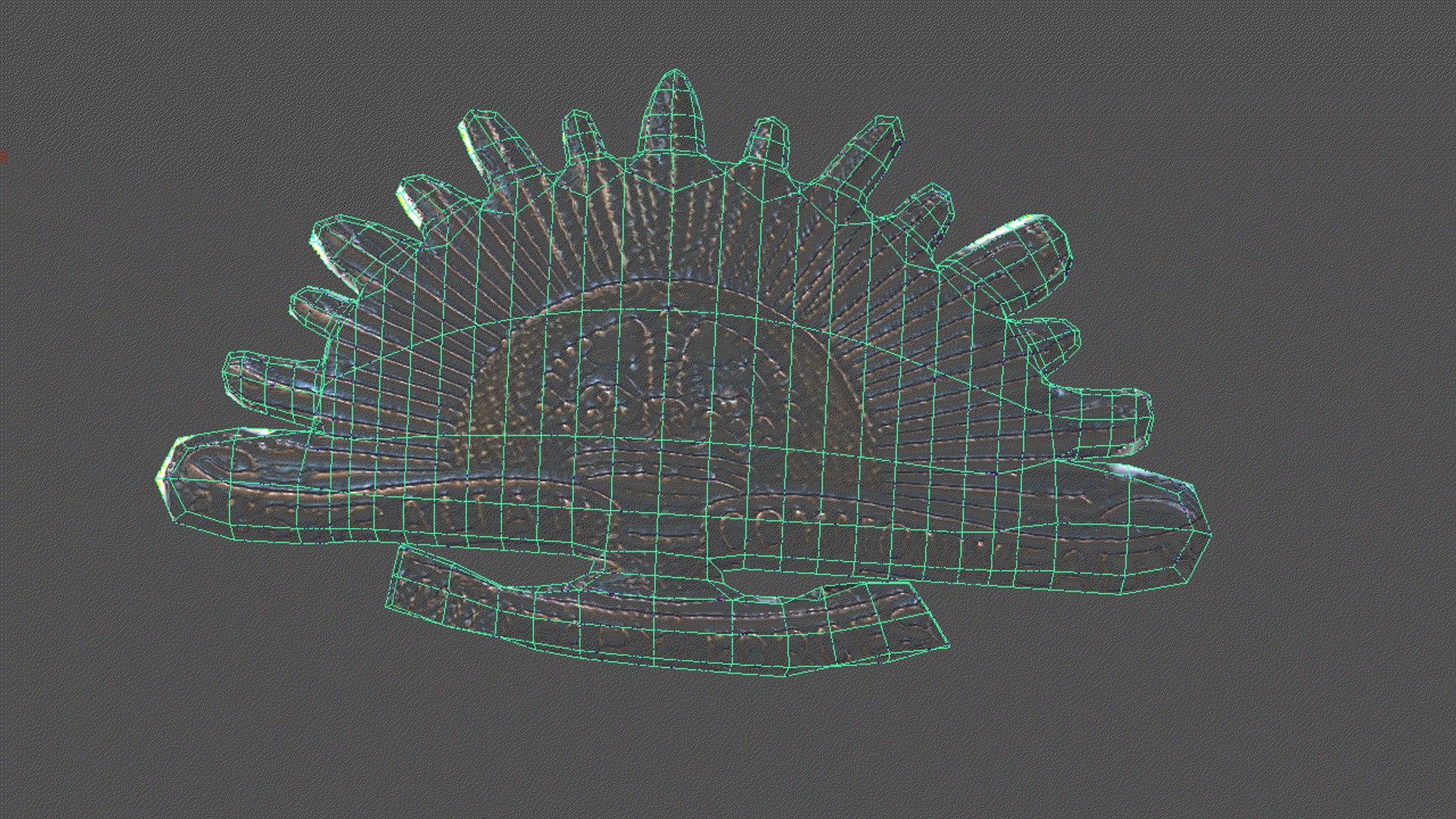 Australian Rising Sun Badge 3d Fbx