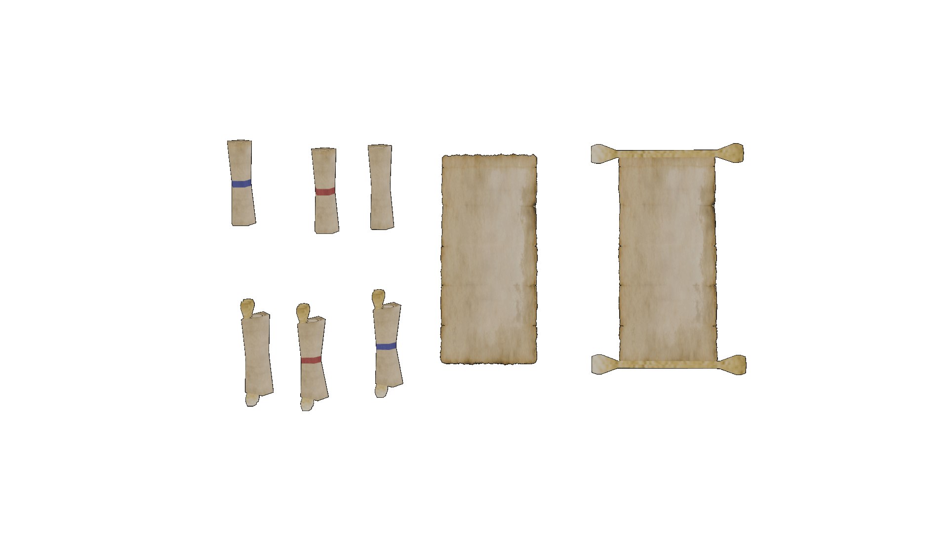 Low Poly Books and Scrolls Pack 3D model https://p.turbosquid.com/ts-thumb/2N/VJIezU/Yb/turn1/gif/1712516537/1920x1080/fit_q87/aef3c4571e65b444b85d523c9f8e43d6878cd17c/turn1.jpg