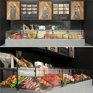 Meat Showcase and Products