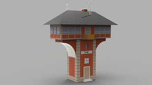 Tower Building Low-poly