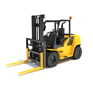 Pneumatic Tire Forklift 3D model