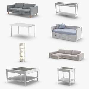 3D model scandinavian furniture design coffee table
