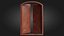 3D model Old Doubledoors Red - PBR