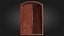 3D model Old Doubledoors Red - PBR