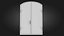 3D model Old Doubledoors Red - PBR