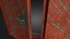 3D model Old Doubledoors Red - PBR