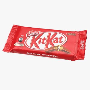 kitkat chocolate bar 3D model