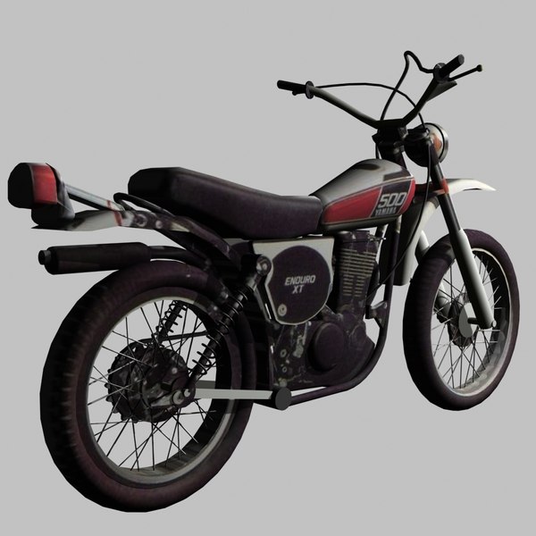 yamaha xt500 enduro 3d model