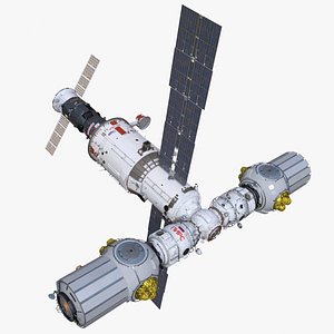 ROS Airlock Module Docked to ISS Station Zvezda