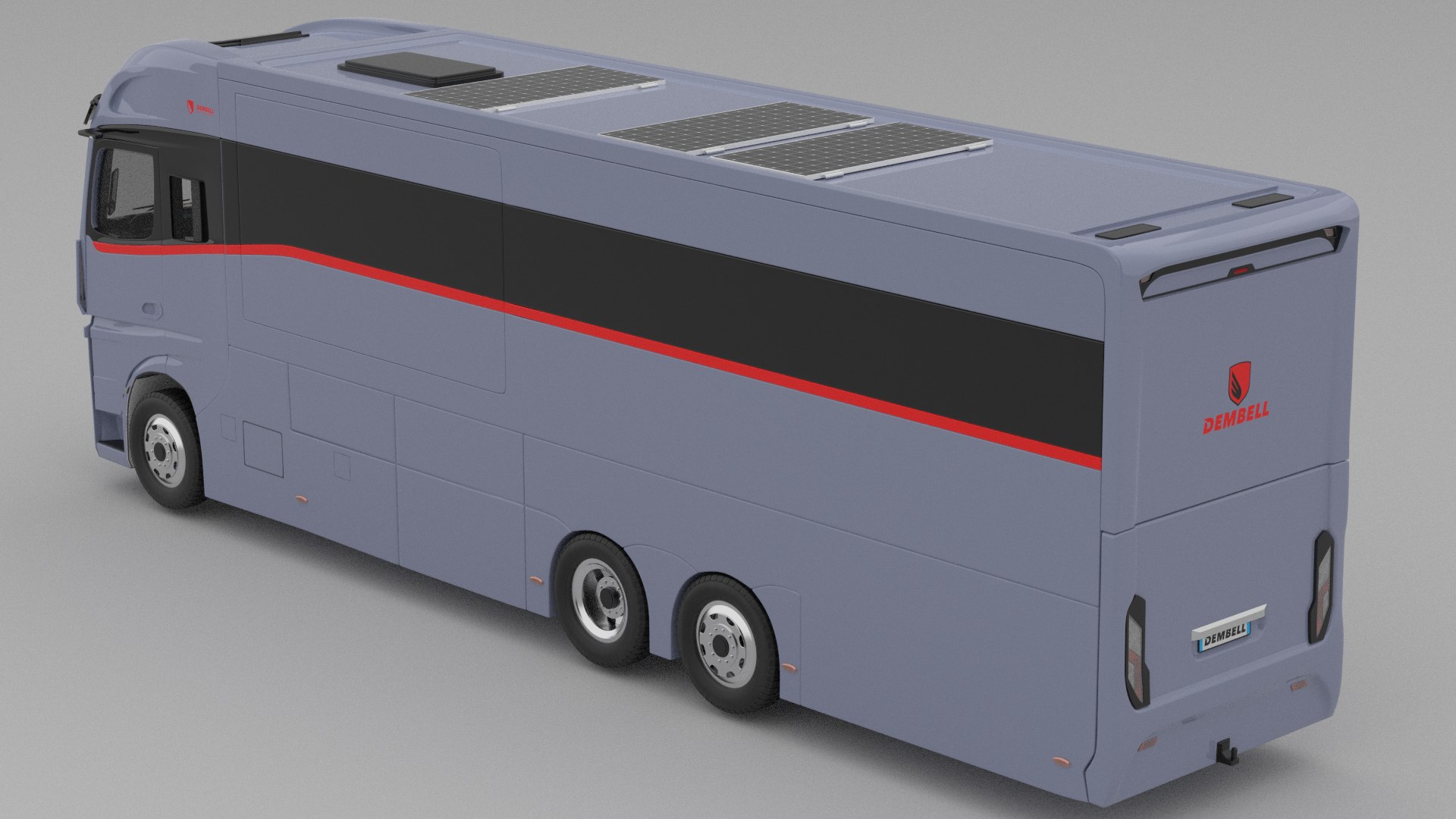 Dembell Motorhome Model M Grey-Blue Color Class A Mercedes-Benz Actros ...