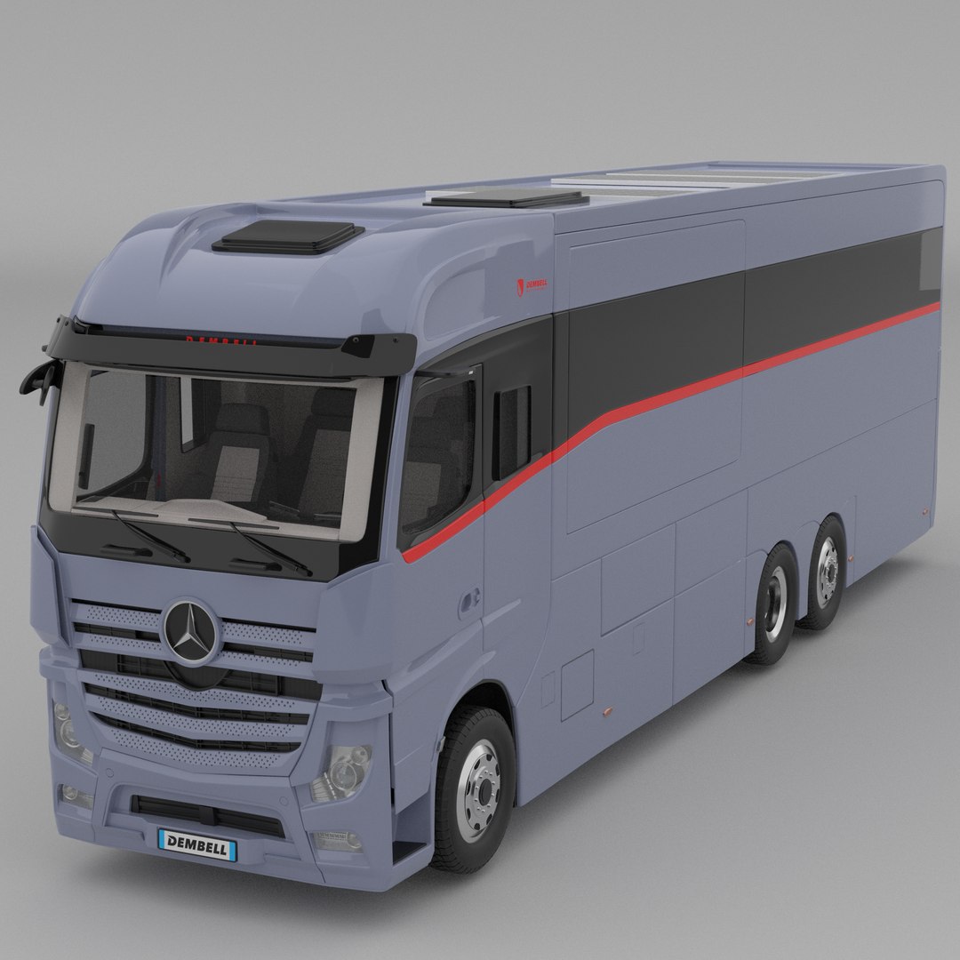 Dembell Motorhome Model M Grey-Blue Color Class A Mercedes-Benz Actros ...