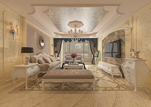 3D room interior model