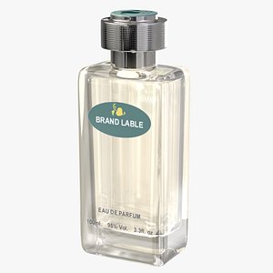 Luxury Modern Glass Perfume Bottle Visualization