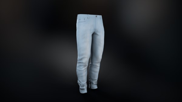 Light Blue Jeans 3D model - TurboSquid 1733534