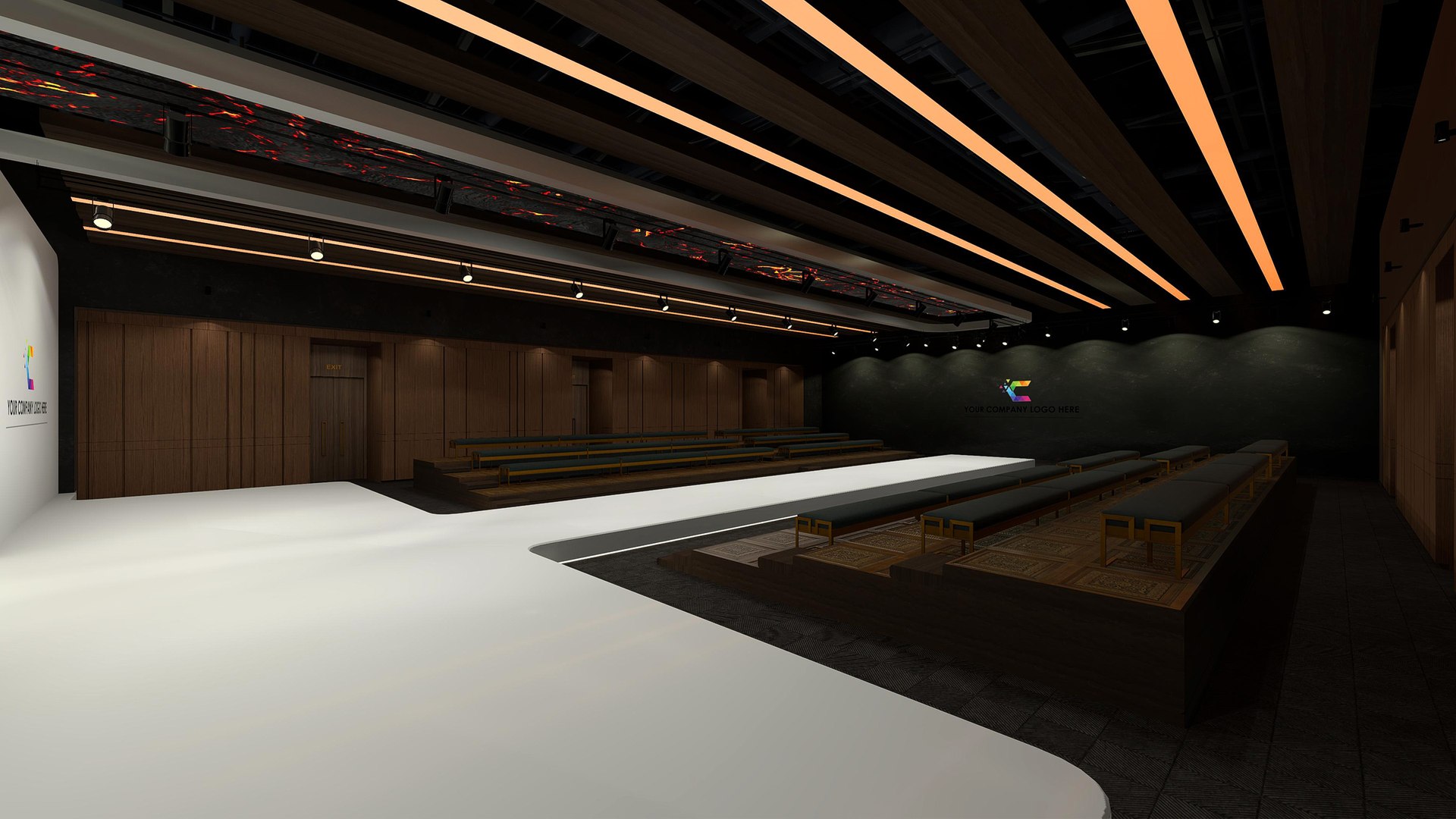 3D Fashion Show Hall 01 - TurboSquid 2084677