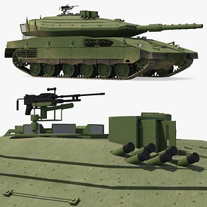 3D Main Battle Tank Merkava Mk IV