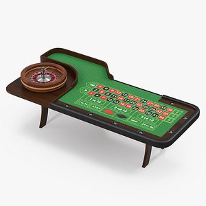 casino roulette table 3D model