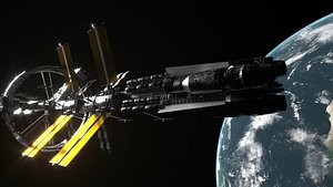 spacecraft space 3D model