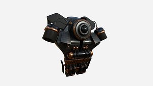 SciFi Backpack B01 Black Copper - Fashion Character Design