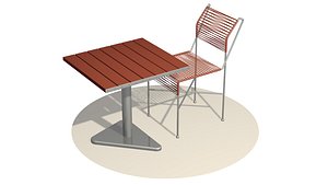 3D chair table model