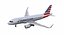 3d a319 american airlines model