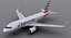 3d a319 american airlines model