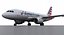 3d a319 american airlines model