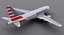 3d a319 american airlines model