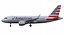 3d a319 american airlines model