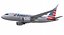 3d a319 american airlines model
